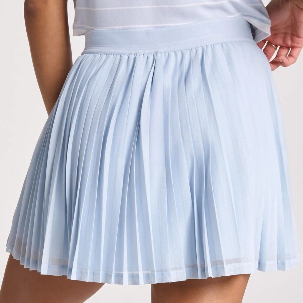 CALIA Womens High Rise Pleated Pale Blue Mesh Skort Size XXL - Picture 3 of 10